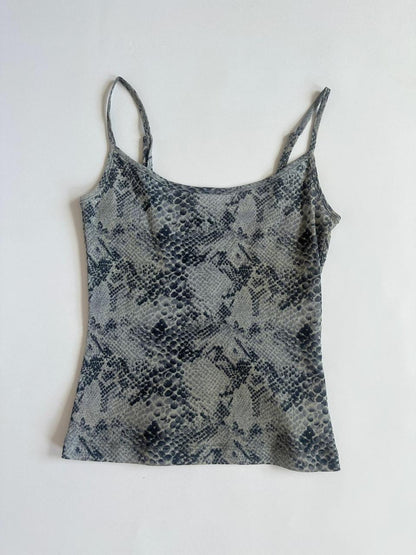 Strappy Y2K Grey Mesh Cami