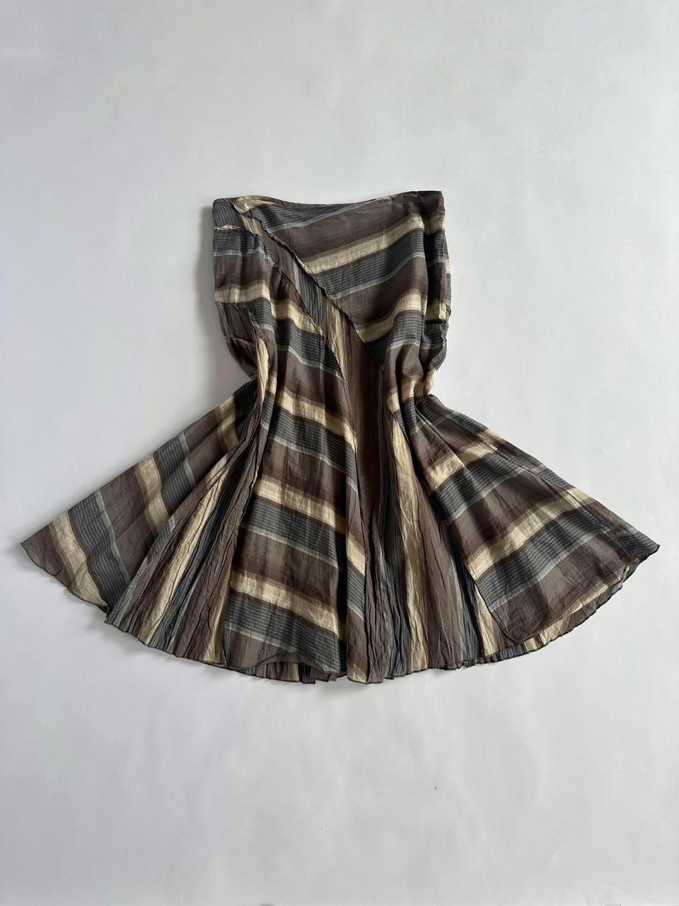 Wallis Y2K Low Rise Grunge Midi Skirt