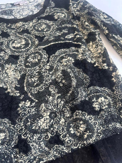 00s Black Lace Top