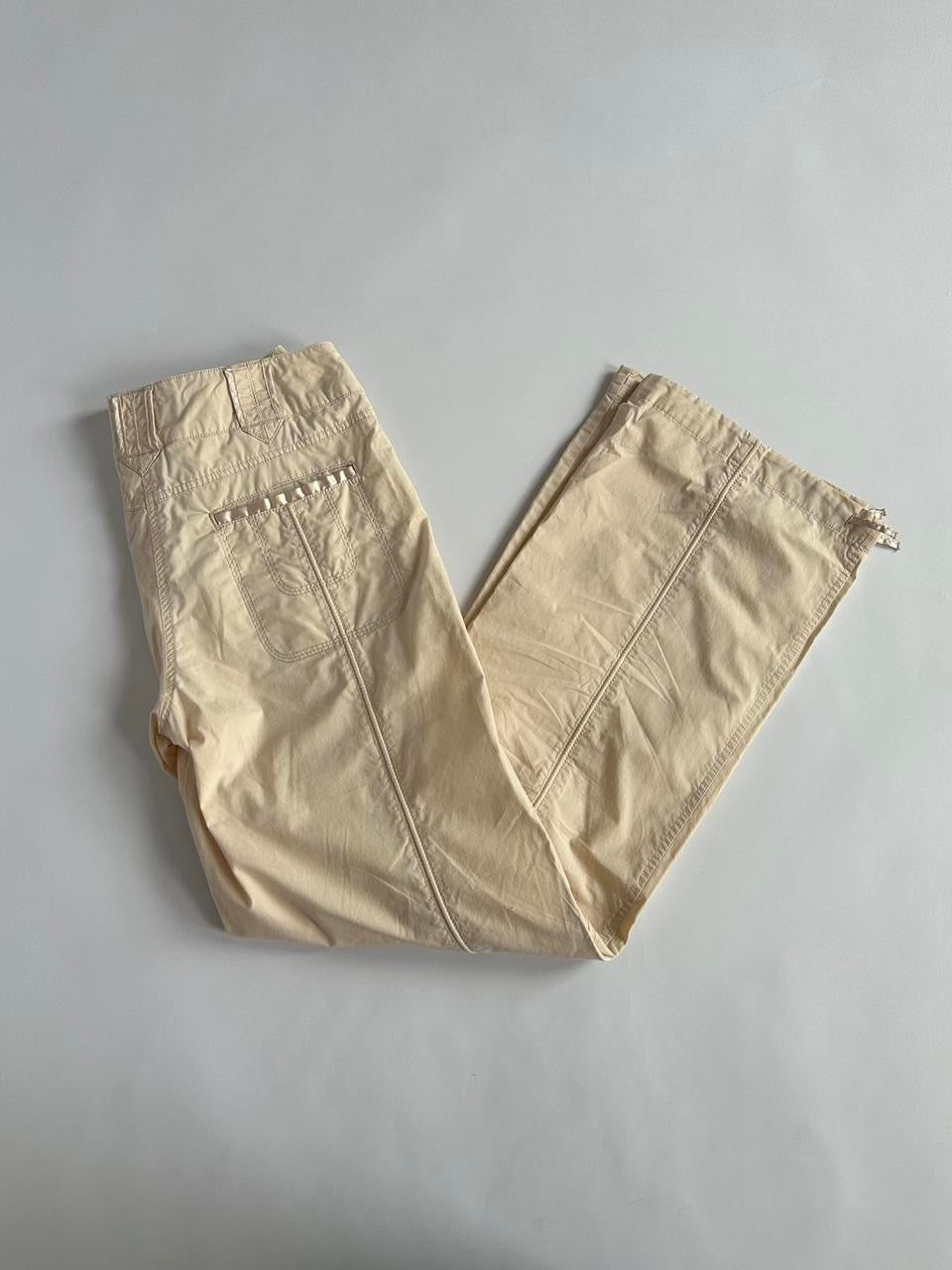 Low Rise Y2K Next Cream Cargos