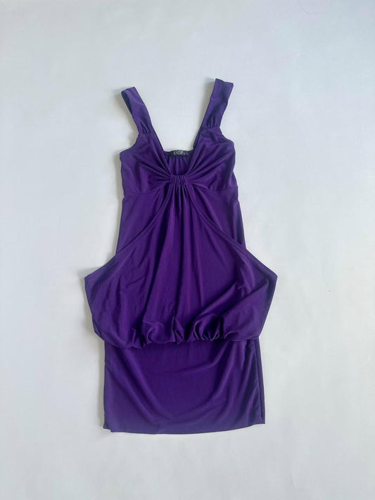 00s Drape Bodycon Mini Dress