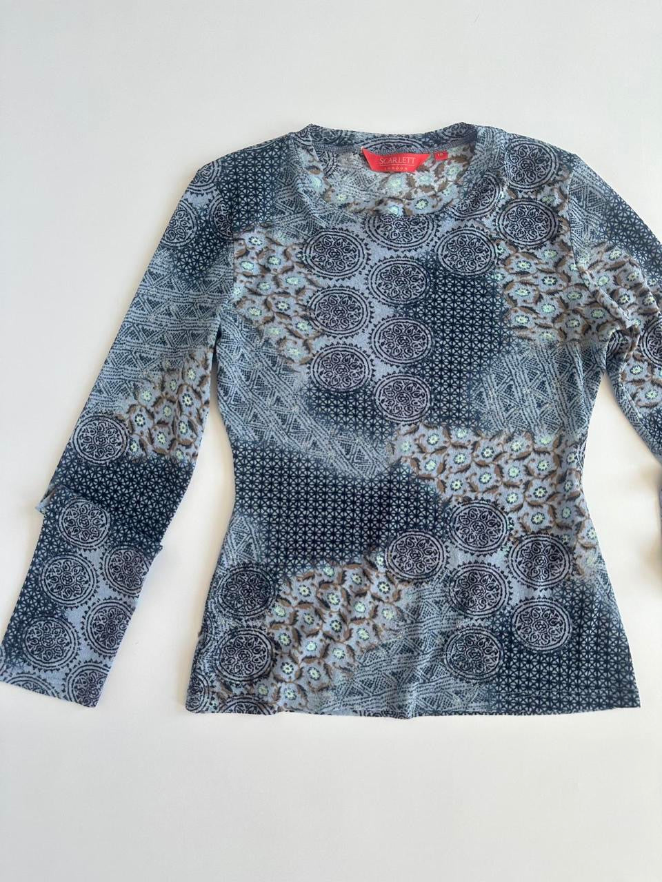 Y2K Sheer Mesh Scarlett London Top