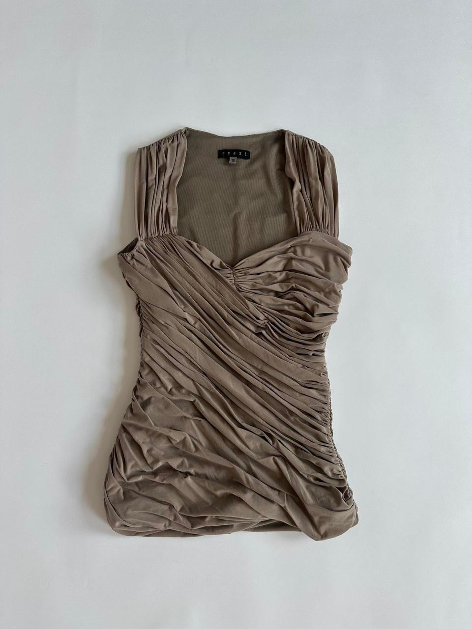 Ruched Y2K Coast Tank Top