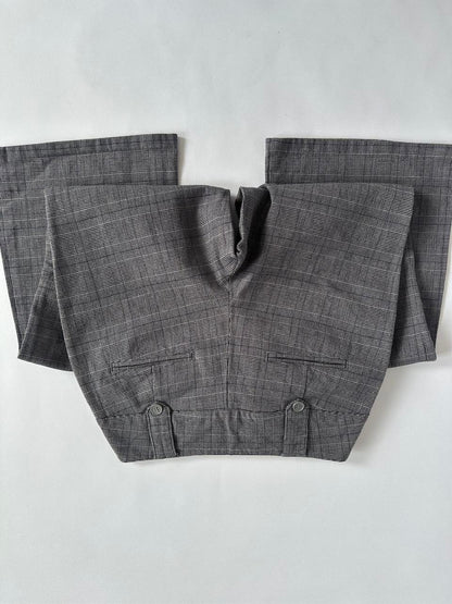 Y2K Grey Check Low Rise Bottoms