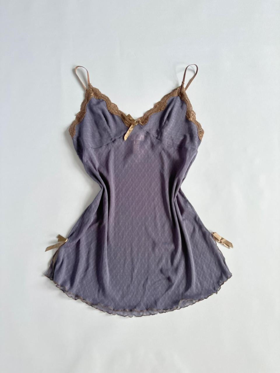 Y2K Dot Mesh Slip Cami